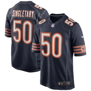 Mike singletary chicago bears nike game retired player jersey Navy