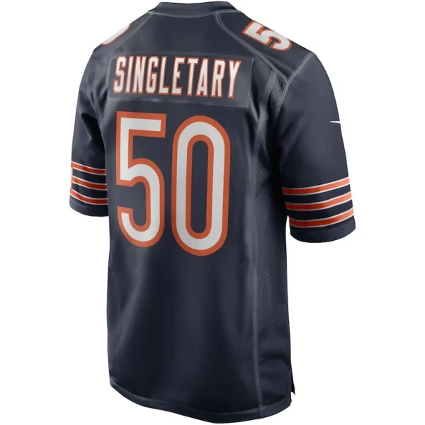 Mike singletary chicago bears nike game retired player jersey Navy L