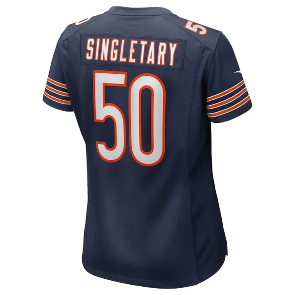 Mike singletary chicago bears nike womens game retired player jersey Navy L