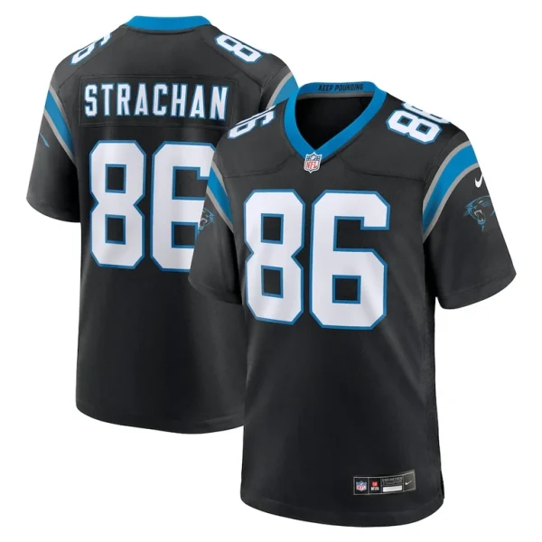 Mike strachan carolina panthers nike game jersey Black