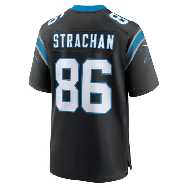 Mike strachan carolina panthers nike game jersey Black L