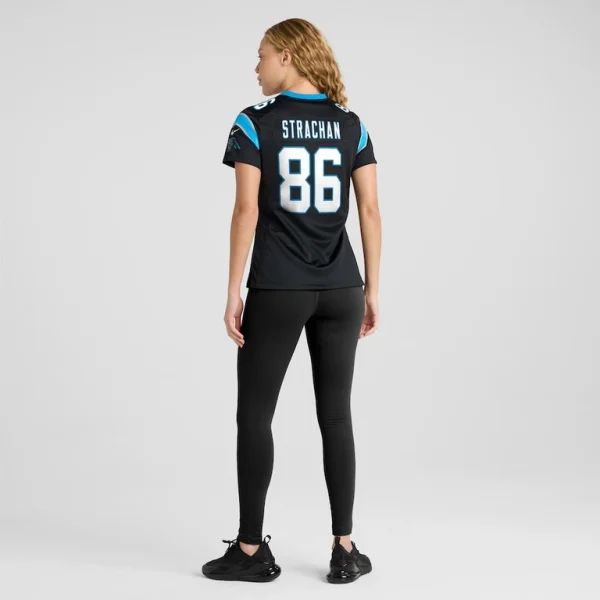 Mike strachan carolina panthers nike womens game jersey Black 2XL
