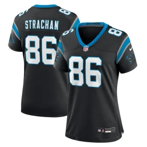 Mike strachan carolina panthers nike womens game jersey Black