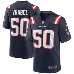 Mike vrabel new england patriots nike game retired player jersey Navy