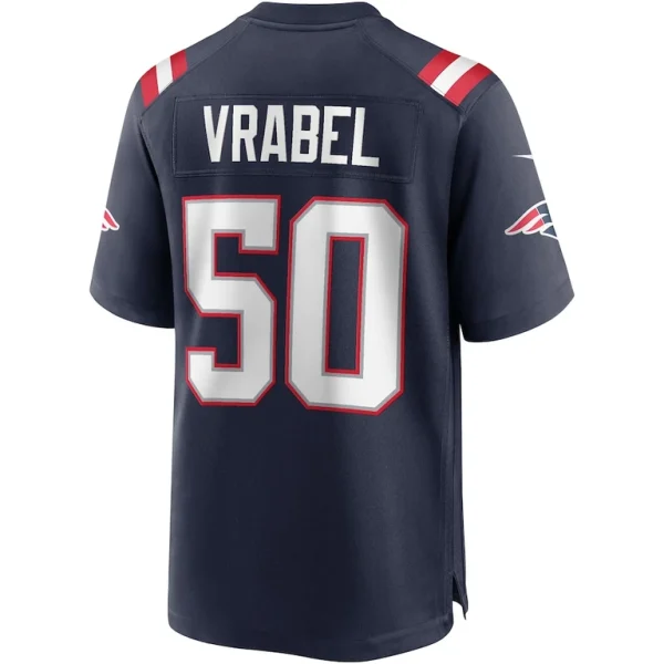 Mike vrabel new england patriots nike game retired player jersey Navy L