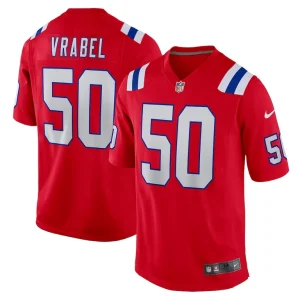 Mike vrabel new england patriots nike retired player alternate game jersey Red
