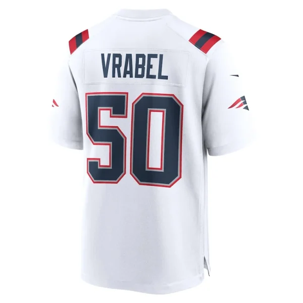 Mike vrabel new england patriots nike retired player game jersey White L