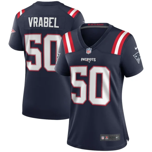 Mike vrabel new england patriots nike womens game retired player jersey Navy