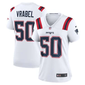 Mike vrabel new england patriots nike womens retired player game jersey White