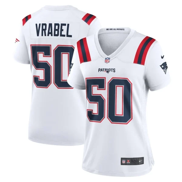 Mike vrabel new england patriots nike womens retired player game jersey White