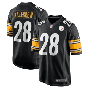 Miles killebrew pittsburgh steelers nike game jersey Black