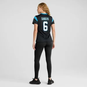 Miles sanders carolina panthers nike womens nike womens all player jersey Black 2XL