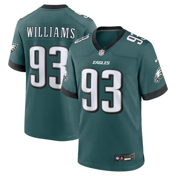 Milton williams philadelphia eagles nike team game jersey Midnight green