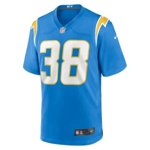 Milton wright los angeles chargers nike game jersey Powder blue M