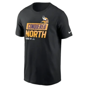 Minnesota vikings nike 2022 nfc north division champions locker room trophy collection t shirt Black M