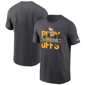 Minnesota vikings nike 2022 nfl playoffs iconic t shirt anthracite Multi