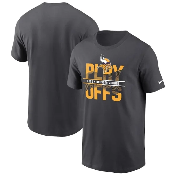 Minnesota vikings nike 2022 nfl playoffs iconic t shirt anthracite Multi