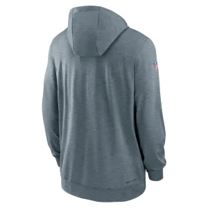 Minnesota vikings nike 202223 sideline pop performance full zip hoodie Gray L