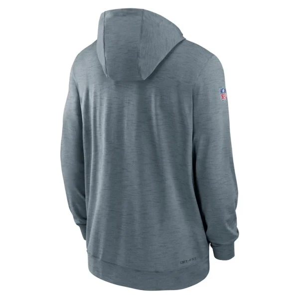 Minnesota vikings nike 202223 sideline pop performance full zip hoodie Gray L