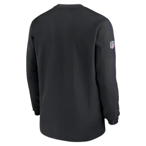 Minnesota vikings nike 2024 sideline coaches long sleeve top Black L