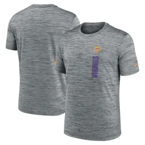 Minnesota vikings nike 2024 sideline velocity performance t shirt Gray