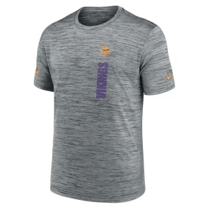 Minnesota vikings nike 2024 sideline velocity performance t shirt Gray M