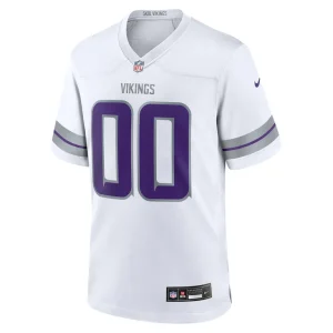 Minnesota vikings nike alternate custom game jersey White M