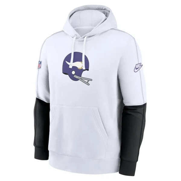 Minnesota vikings nike alternate logo club pullover hoodie White M
