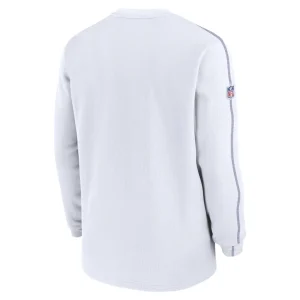 Minnesota vikings nike alternate logo coach long sleeve top White L