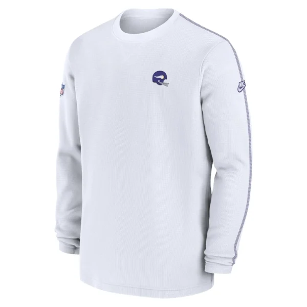 Minnesota vikings nike alternate logo coach long sleeve top White M