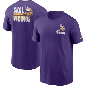 Minnesota vikings nike blitz essential t shirt Purple