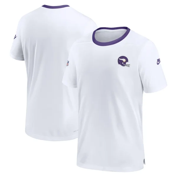 Minnesota vikings nike classic coach performance t shirt White