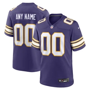 Minnesota vikings nike classic custom game jersey Purple