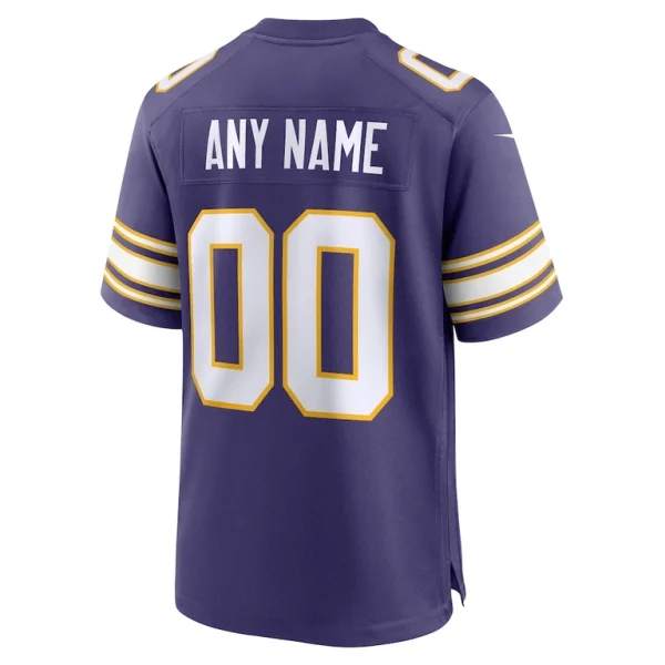 Minnesota vikings nike classic custom game jersey Purple L