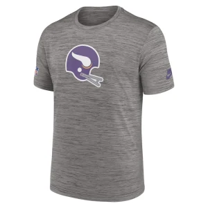Minnesota vikings nike classic sideline performance t shirt Heather charcoal M