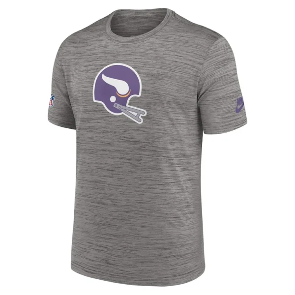 Minnesota vikings nike classic sideline performance t shirt Heather charcoal M