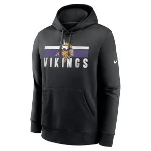 Minnesota vikings nike club fleece pullover hoodie Black M