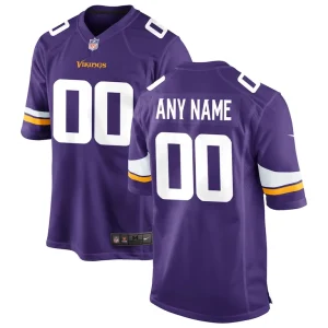 Minnesota vikings nike custom game jersey Purple
