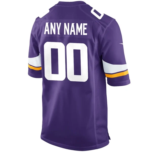 Minnesota vikings nike custom game jersey Purple L