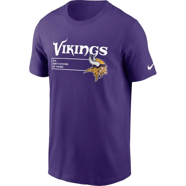 Minnesota vikings nike division essential t shirt Purple M