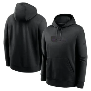 Minnesota vikings nike edge french terry club pullover hoodie Black