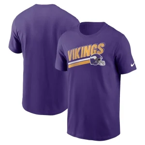Minnesota vikings nike essential blitz lockup t shirt Purple