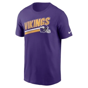 Minnesota vikings nike essential blitz lockup t shirt Purple M
