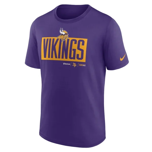 Minnesota vikings nike exceed performance t shirt Purple M