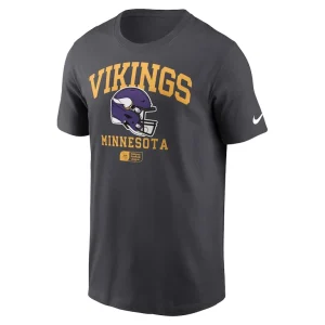 Minnesota vikings nike helmet essential t shirt anthracite Multi M