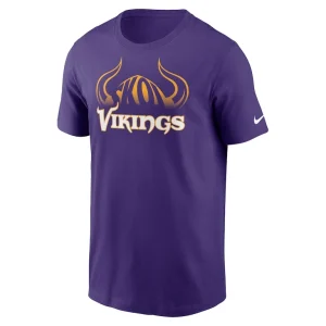Minnesota vikings nike hometown collection helmet t shirt Purple M
