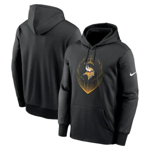 Minnesota vikings nike icon performance pullover hoodie Black
