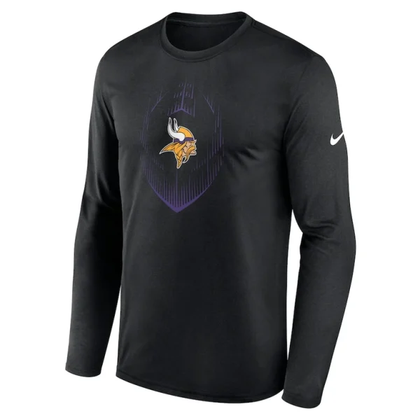 Minnesota vikings nike legend icon long sleeve t shirt Black M