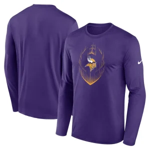 Minnesota vikings nike legend icon long sleeve t shirt Purple
