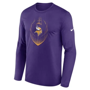 Minnesota vikings nike legend icon long sleeve t shirt Purple M